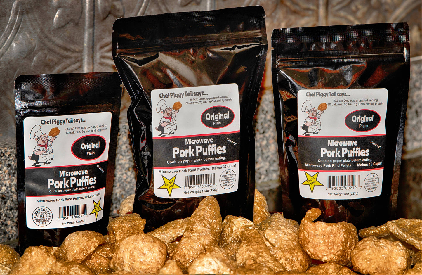 Microwave Pork Rinds Original 2oz Bag