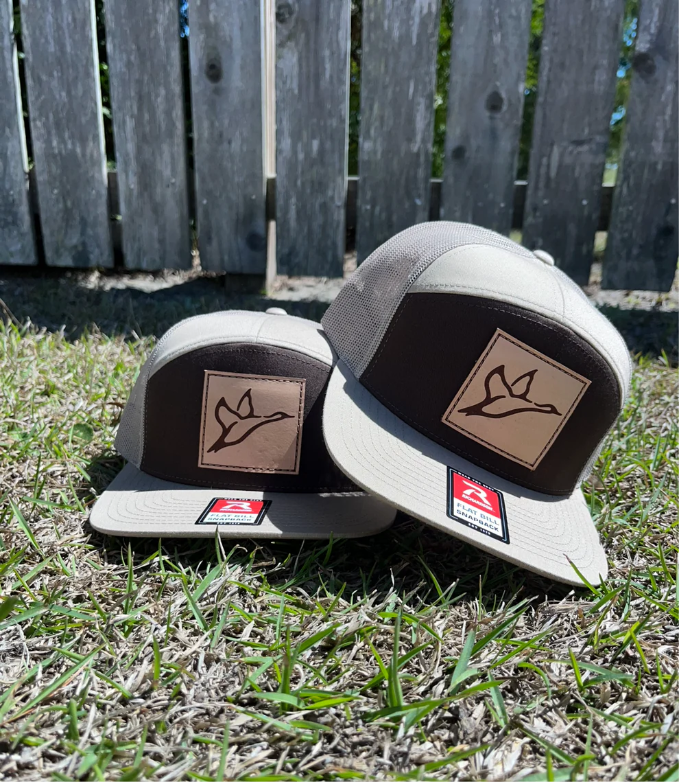 7 Panel Khaki/Coffee Patch Combat Waterfowl Hat