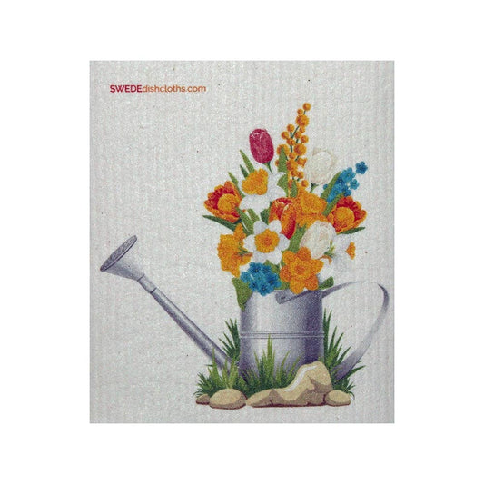 Swedish Dishcloth Flowers in Pail
