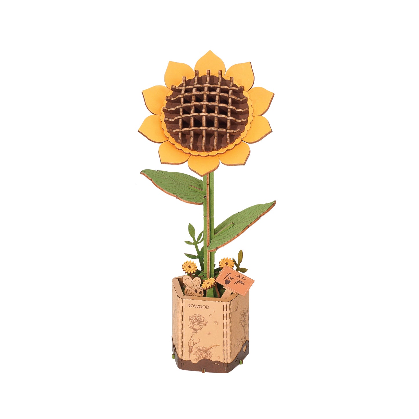 3D Wooden Flower Puzzles: Sunflower