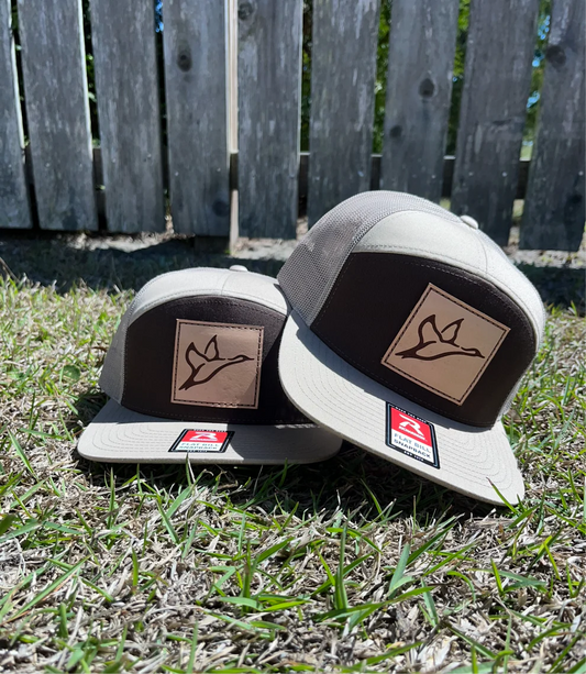 7 Panel Khaki/Coffee Patch Combat Waterfowl Hat