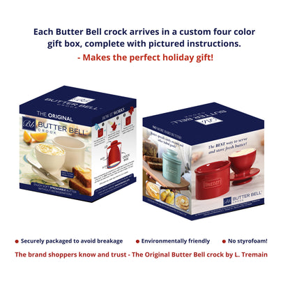 The Original Butter Bell® Crock - Cafe White