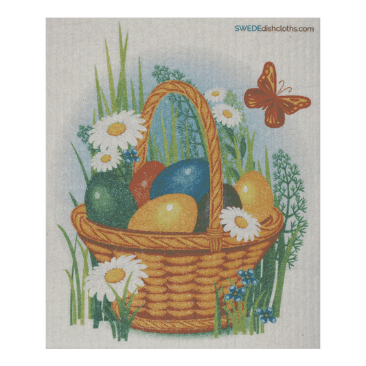 Swedish Dishcloths Easter Basket