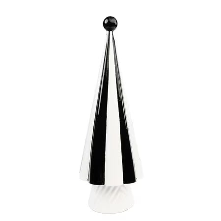 Black and White Standing Tree Finial