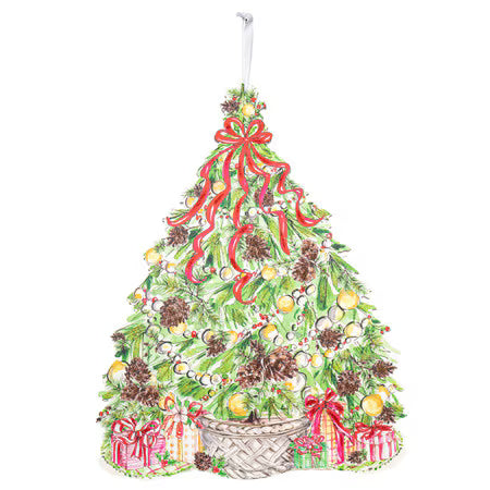 Beck's Traditional Pinecone Tree PVC Door Hanger