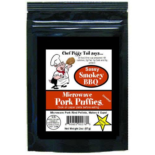 Microwave Pork Rinds Smokey BBQ 2oz Bag