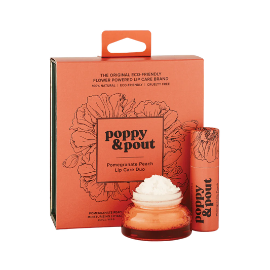 poppy & pout Pomegrante Peach Lip Care Duo