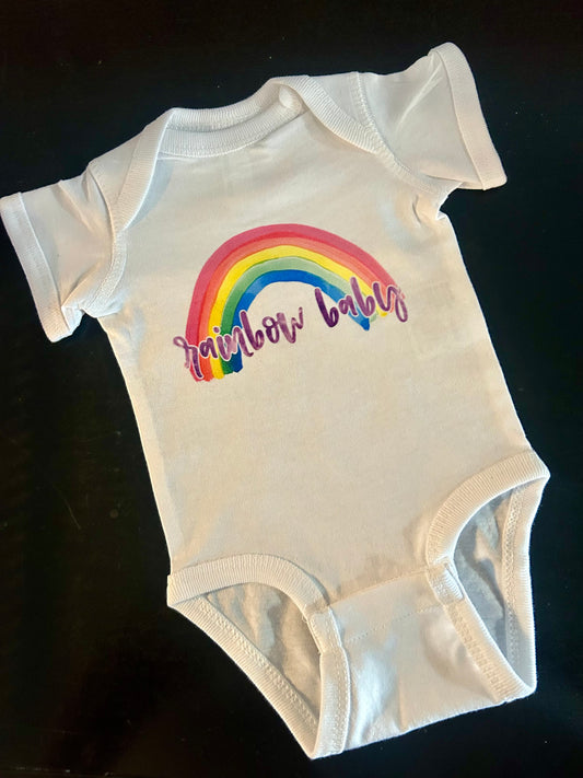 Rainbow Baby Newborn Onesie